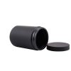 Black Soft Touch HDPE Plastic Jar