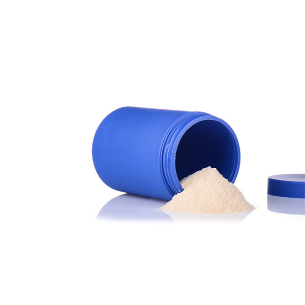 Blue Soft Touch HDPE Plastic Jar