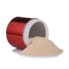 Red Metalized HDPE Plastic Jar
