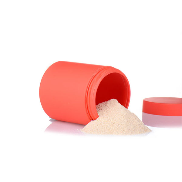 Red Soft Touch HDPE Plastic Jar