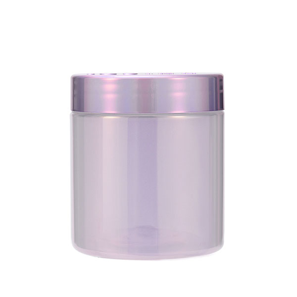 Tarro iridiscente de plástico PET morado