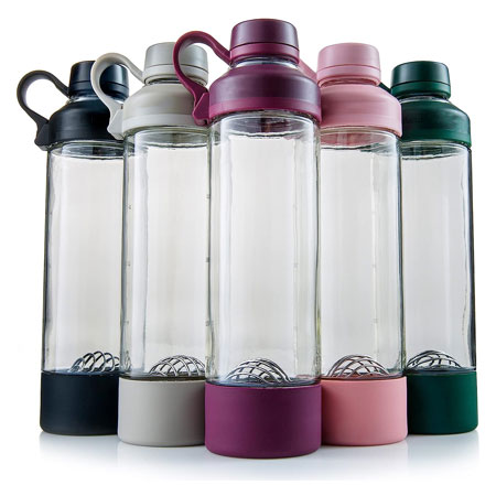 Glass Steel Shaker Bottle